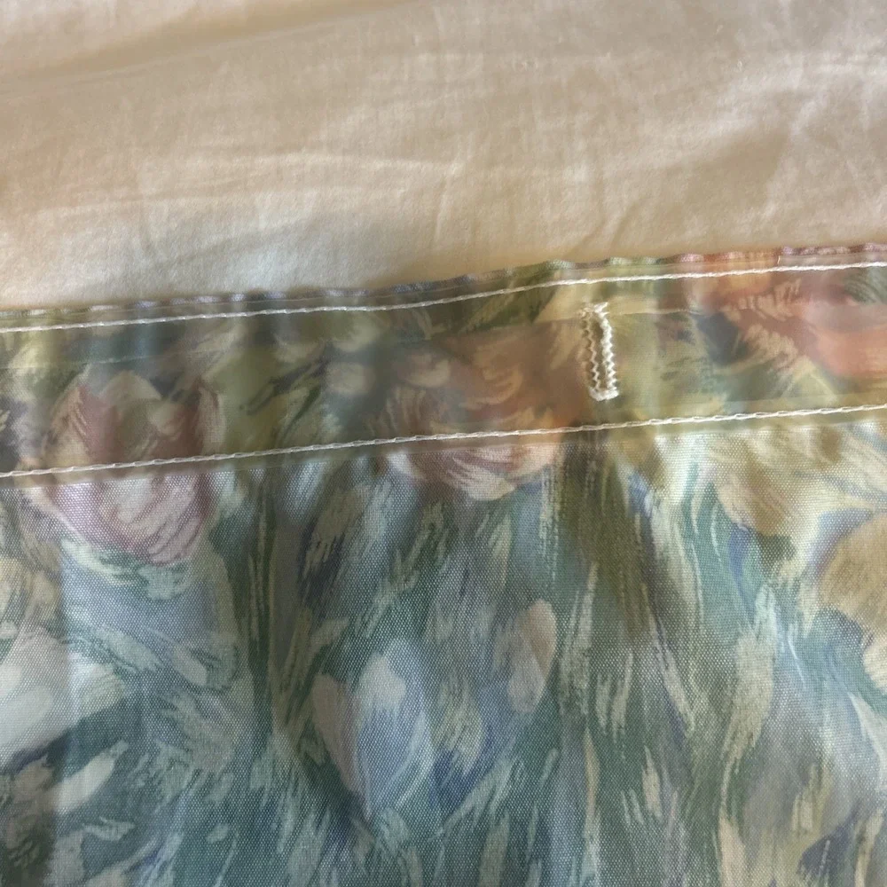Vintage Springs‎ Home Shower Curtain Watercolor Pastel Floral USA